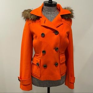 Delia’s orange Pea coat